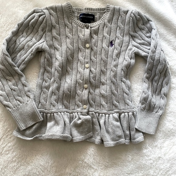 Ralph Lauren girls cardigan size 5 - Picture 1 of 2
